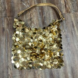 Y2K Gold sequin festival shoulder bag